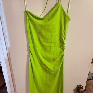 Zara Vibrant Green Midi Dress